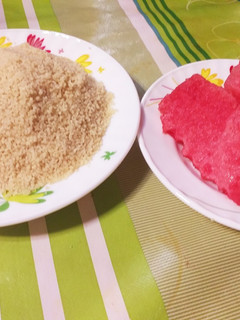 صورة لوصفة كسكس القمح الكامل بالدلاع 🍉