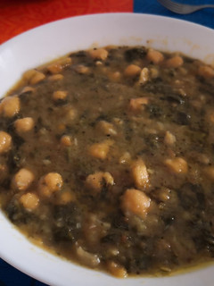 Una foto de Espinacas con garbanzos