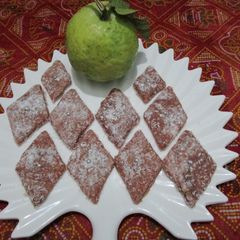 A picture of Amrood ki katli #winter fruits.