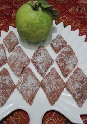 A picture of Amrood ki katli #winter fruits.