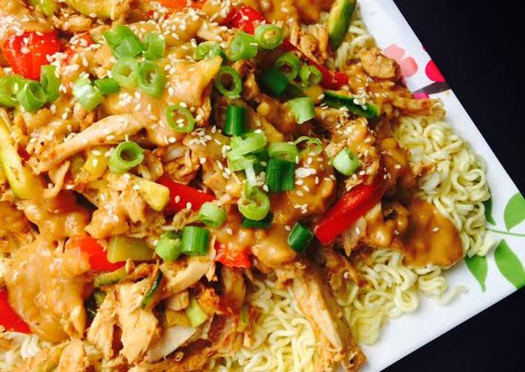 Easiest Way to Prepare Any-night-of-the-week Chicken &amp; Veg Noodles