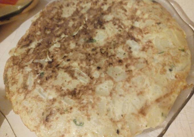 Tortilla de papa (hervida) ️muy fácil Receta de Miica Cocina- Cookpad