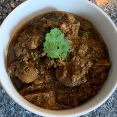 A picture of Chicken livers gravy.