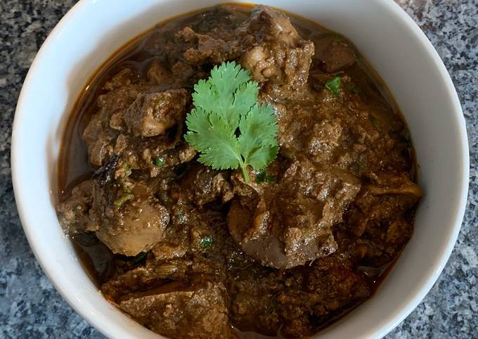 Chicken livers gravy