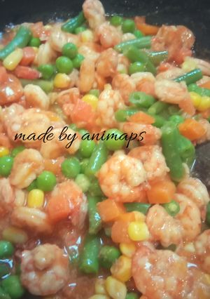 Foto resep Udang asam manis