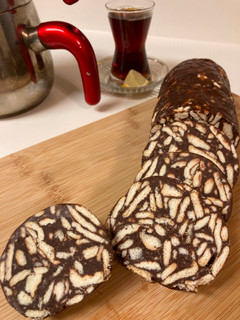 A picture of Mosaic Cake.