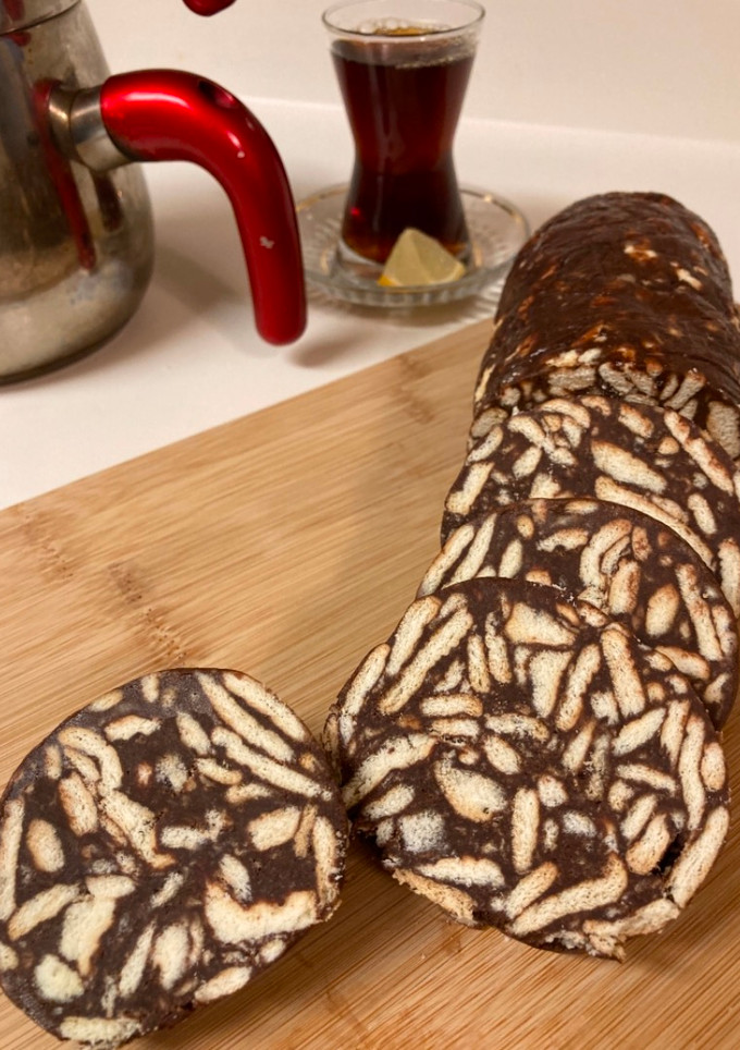 A picture of Mosaic Cake.