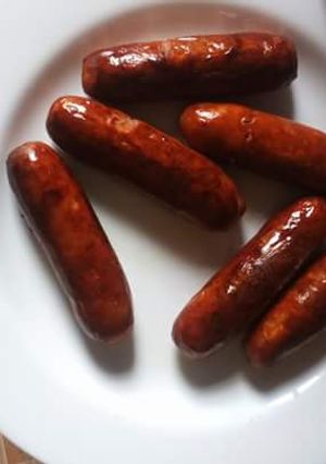 A picture of Fried Sausages.
