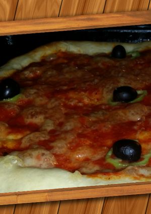 صورة لوصفة بيتزا سريعة🍕🍕🍕