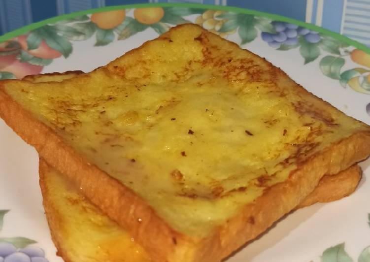 Bagaimana Menyiapkan French Toast / roti telur, Enak Banget
