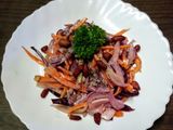 ✨ Ruby Crunch Rainbow Salad 🥕💜🥜 | Creamy Lemon Yogurt Dressing
