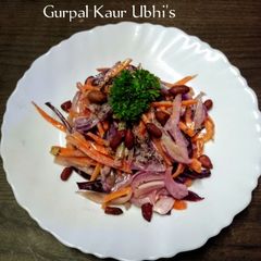 A picture of ✨ Ruby Crunch Rainbow Salad 🥕💜🥜 | Creamy Lemon Yogurt Dressing.