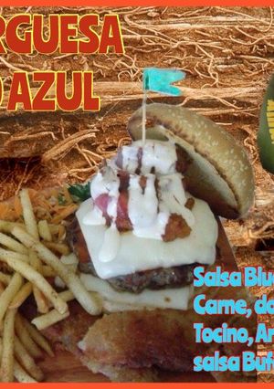 Una foto de Hamburguesa BUFALO AZUL