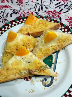 Foto resep Cheesy Toast with Egg | Roti panggang keju telur