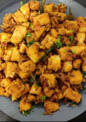A picture of Tawa Fried masala Idly.
