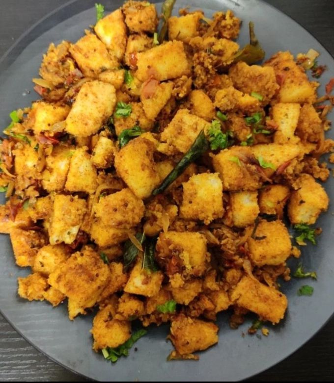 A picture of Tawa Fried masala Idly.