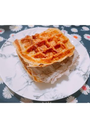 高蛋白鹹鬆餅創意料理 的食譜成品照片