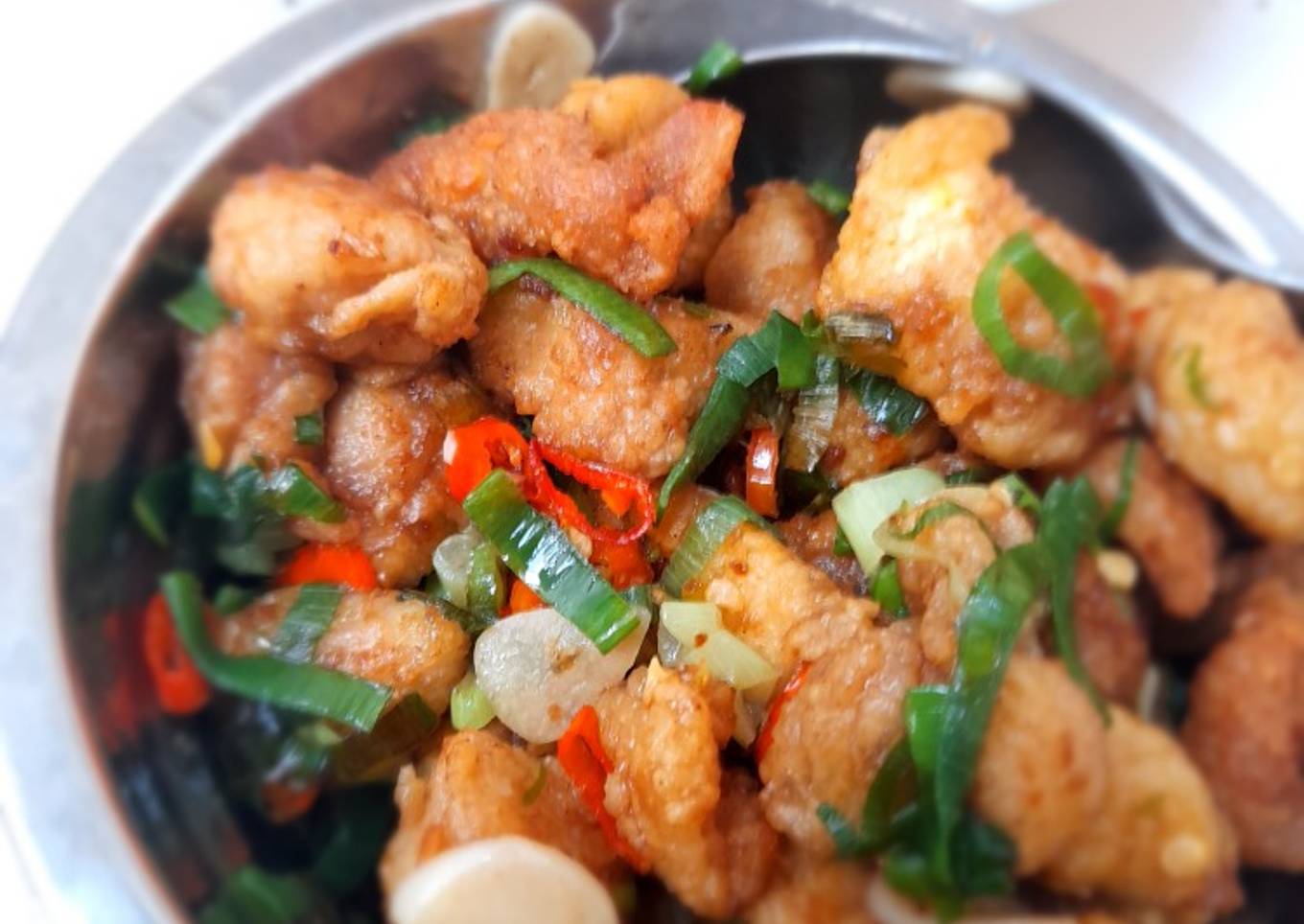 Ayam tumis cabe garam