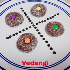 A picture of Instant Chocolate Peda.