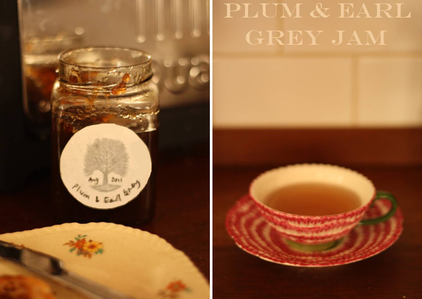 Plum and Earl Grey jam
