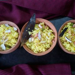 A picture of Mishti pulao (sweet rice).