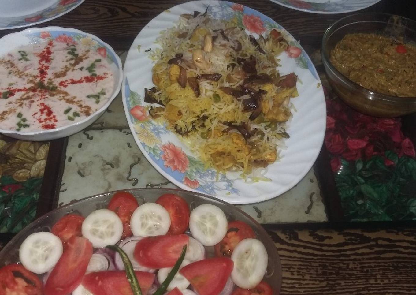 Veg dum Hyderabadi biryani