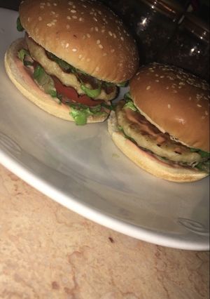 صورة لوصفة برجر دجاج المنزلي🍔