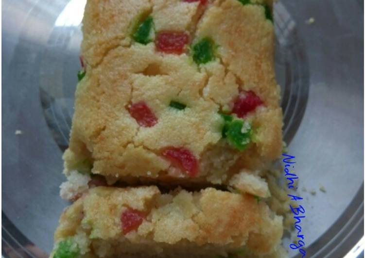 Recipe: Delicious Suji Tutti Frutti Cake