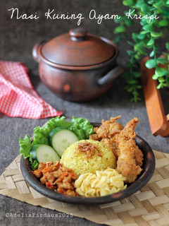 Foto resep Nasi Kuning Ayam Krispi