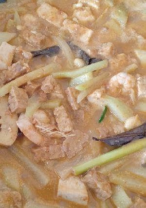 Foto resep Sayur lodeh tahu tempe udang