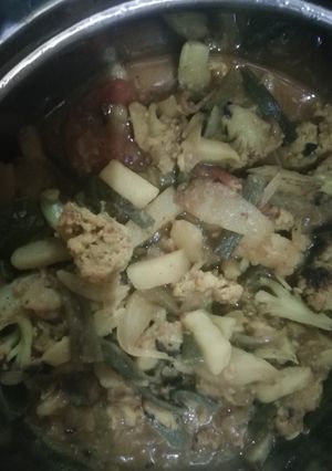 পেঁয়াজ কলির তরকারি(peyajkolir torkari recipe in Bengali) রেসিপির প্রধান ছবি