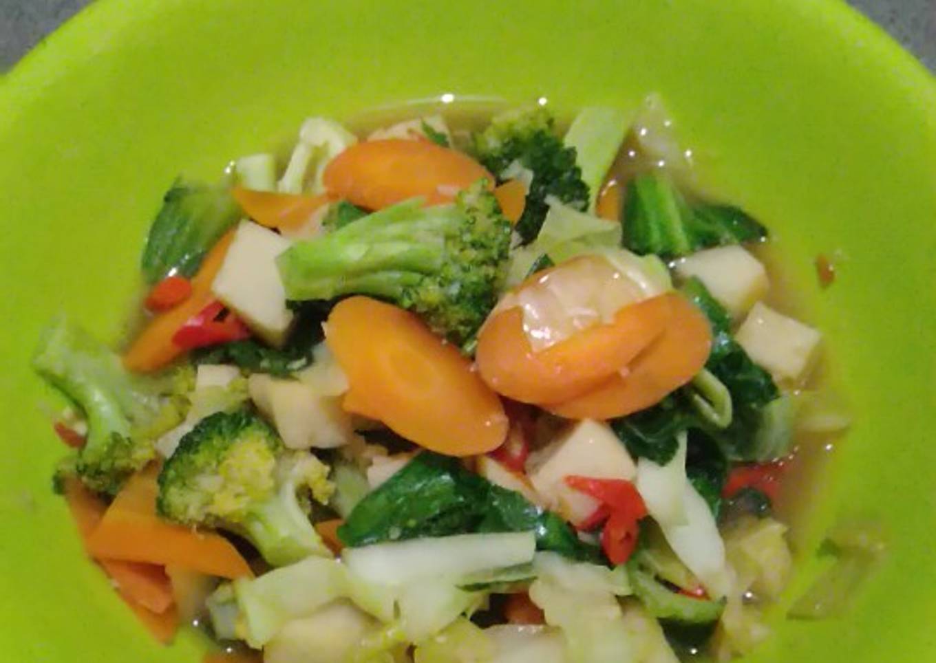 Capcay simple - resep kuliner nusantara