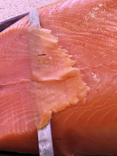 Una foto de Salmón marinado