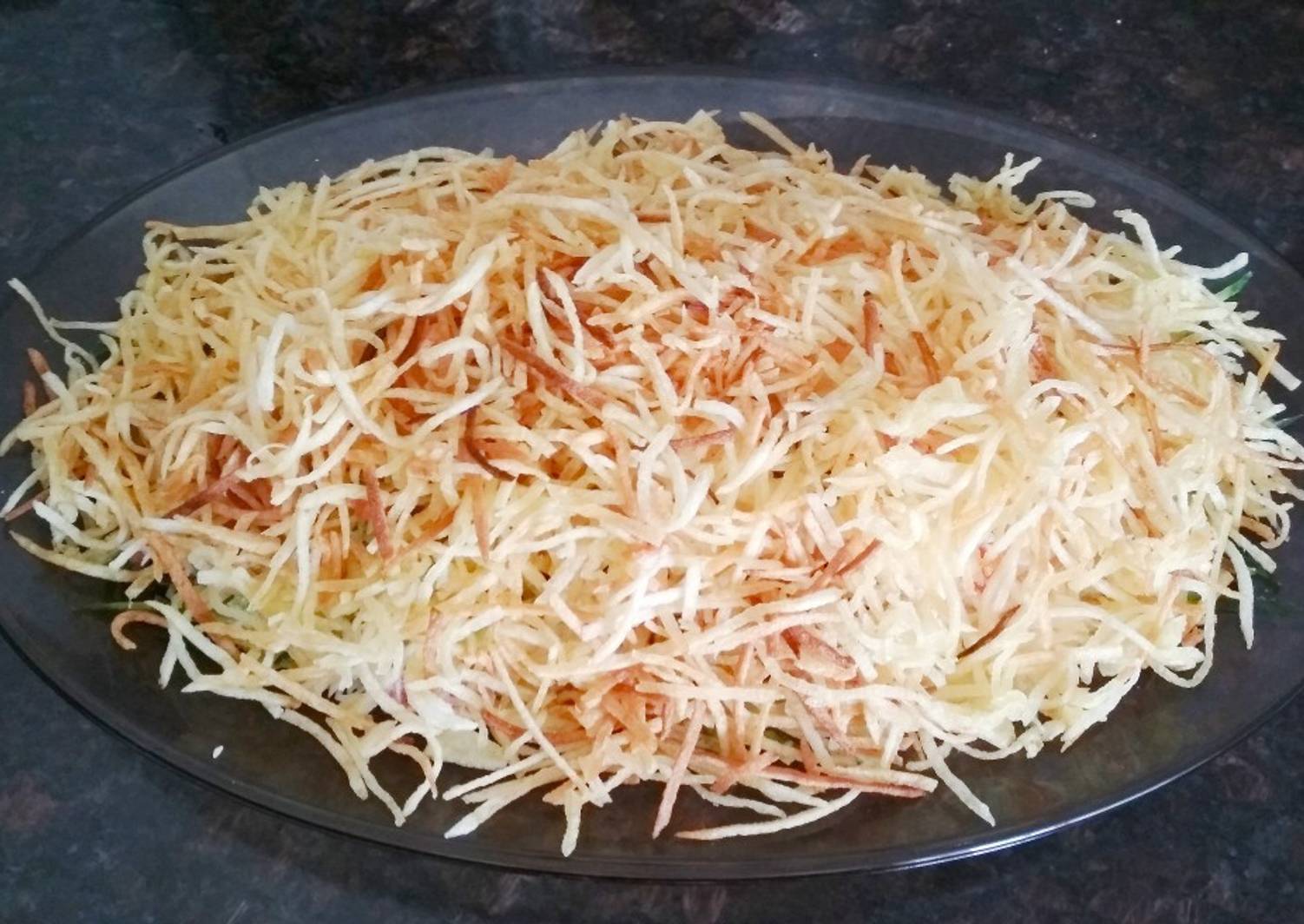 Салат муравейник с курицей и картофельной соломкой рецепт с фото пошагово слоями