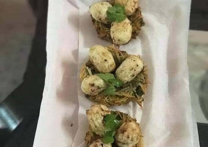 Paneer Bird Nest Recipe