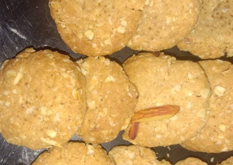 Step-by-Step Guide to Prepare Ultimate Oats Almond biscuits