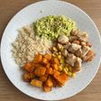 Combinado saludable en airfryer 🍚🥑 🍗 🌽