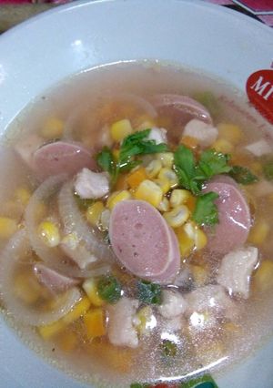 Foto resep Sop ayam pink
