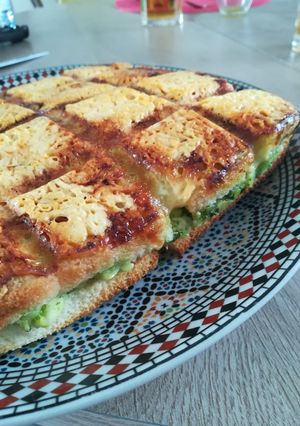Une photo de Croque courgette