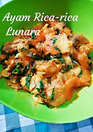 Foto resep Ayam Rica Rica plus sayuran