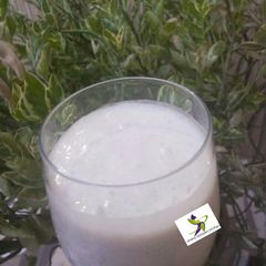 A picture of Fura da nono with coconut.