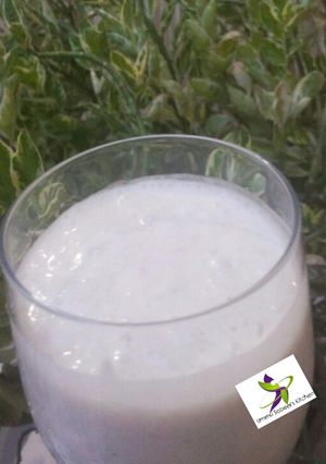 A picture of Fura da nono with coconut.