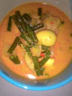 Foto resep Gulai Kacang panjang+Telur Puyuh
