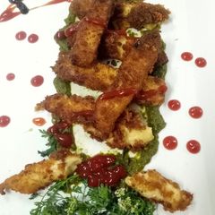 A picture of Doodh pakoda.