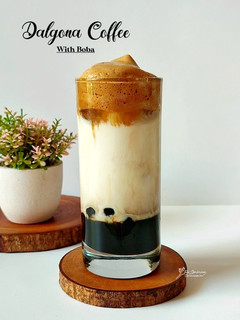 Foto resep Dalgona Coffee with Boba