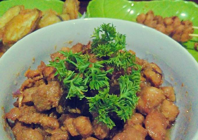 Bagaimana Membuat Sate Goreng Ayam, Lezat