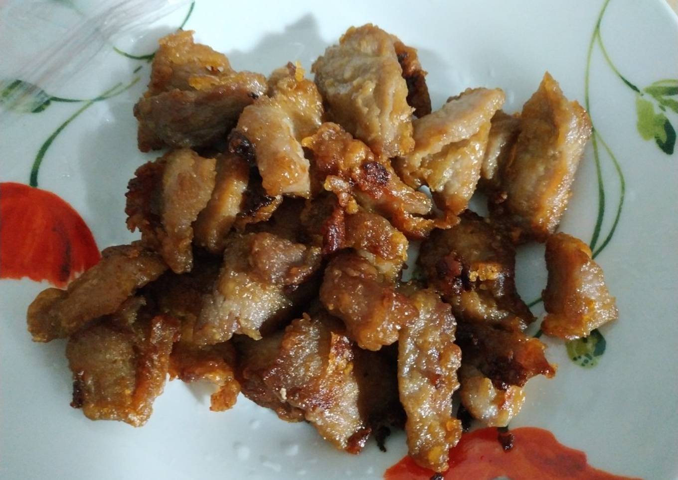 Thai Fried Pork/ Moo Tod Gratiem หมูกระเทียม