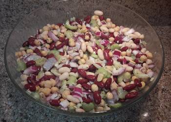 The New Way Prepare Recipe Three Bean Salad Very Delicious