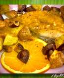 Cá Thu, Nấm Mỡ, Khoai Tây Đút Lò Kèm Sốt Cam Bơ