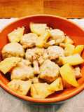 Polpette di pollo in umido con patate